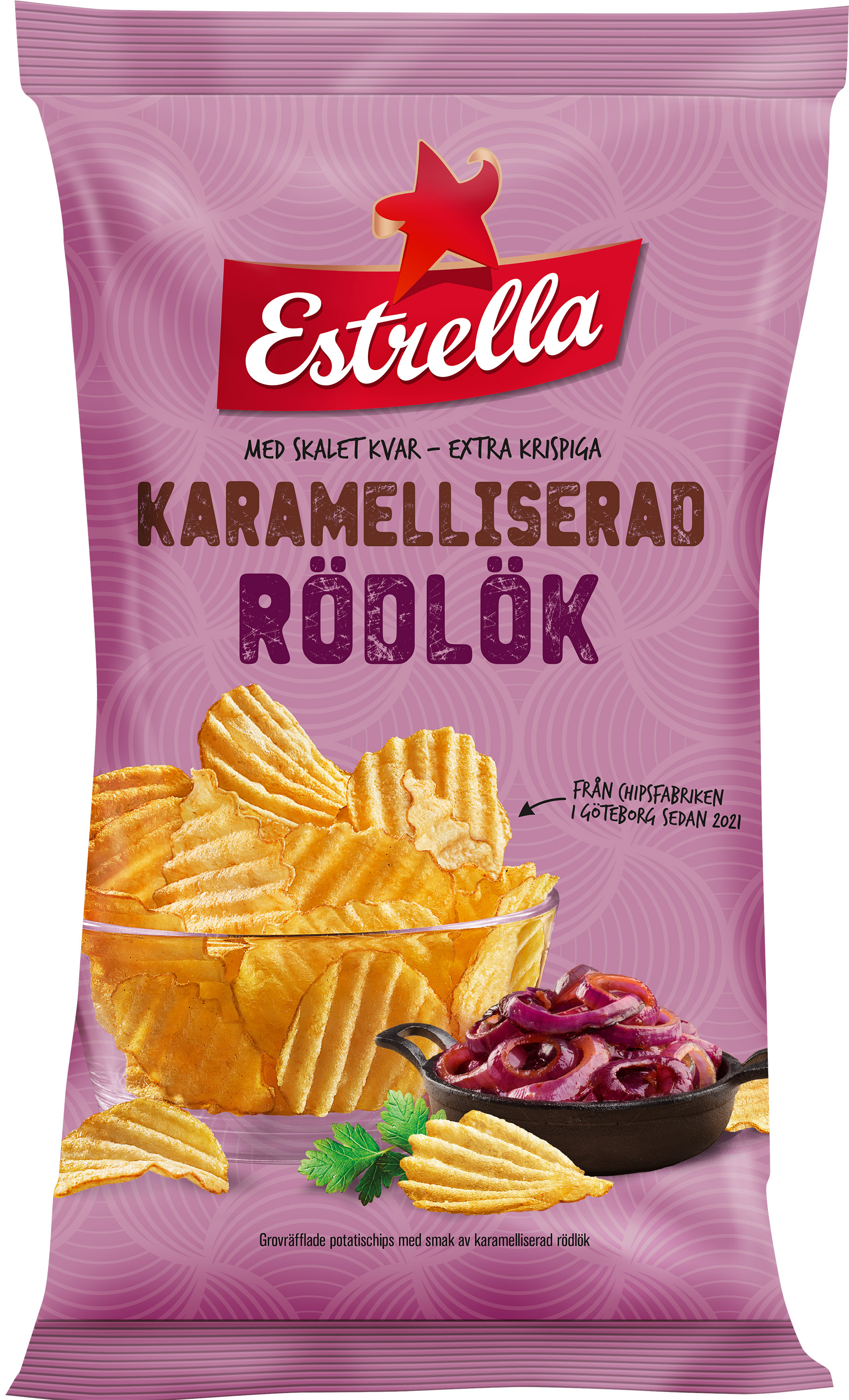 Estrella Karamelliserad Rödlök Chips Estrella Karamelliserad Rödlök