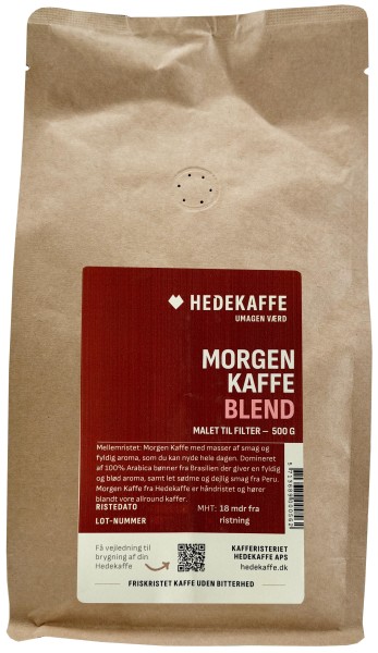 Hedekaffe Morgen Kaffe Blend gemahlen