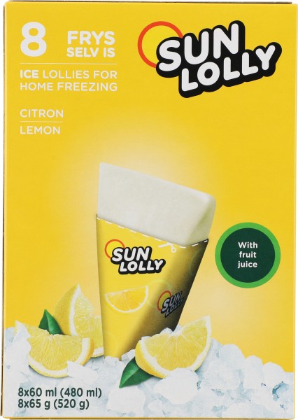 Sun Lolly Wassereis Zitrone