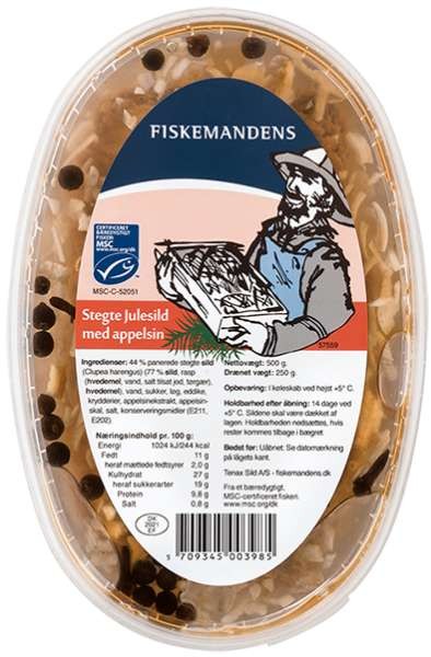 Fiskemandens Stegte Julesild med appelsin