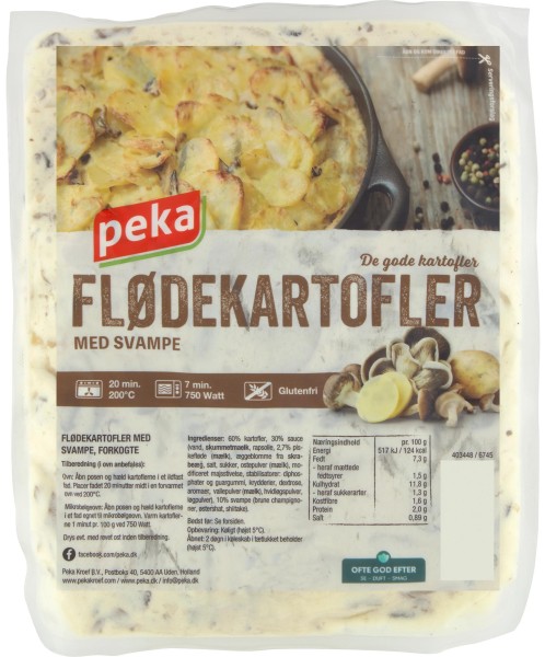 Peka Flødekartofler med Svampe