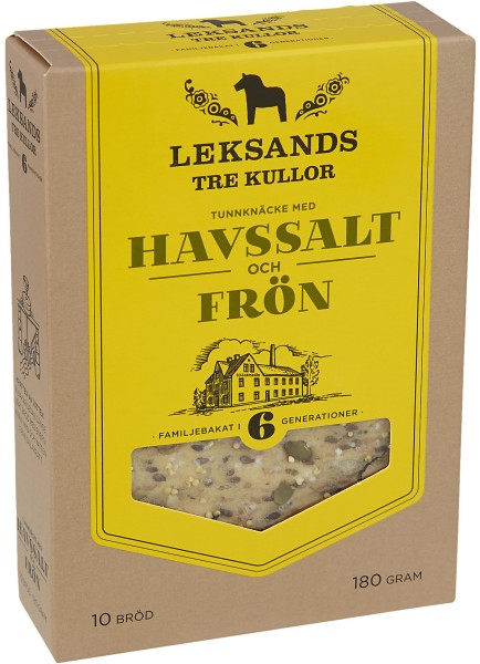 Leksands Knäcke Tre Kulor Havssalt & Frön