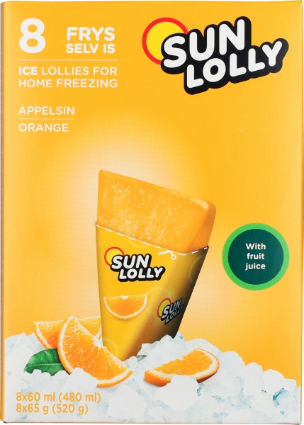Sun Lolly Wassereis Orange
