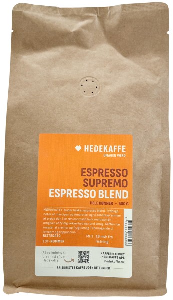 Hedekaffe Espresso Supremo Bohnen