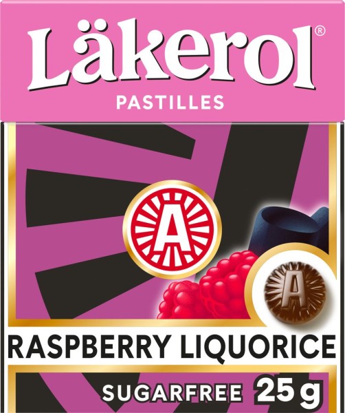 Läkerol Pastiller Raspberry Licorice